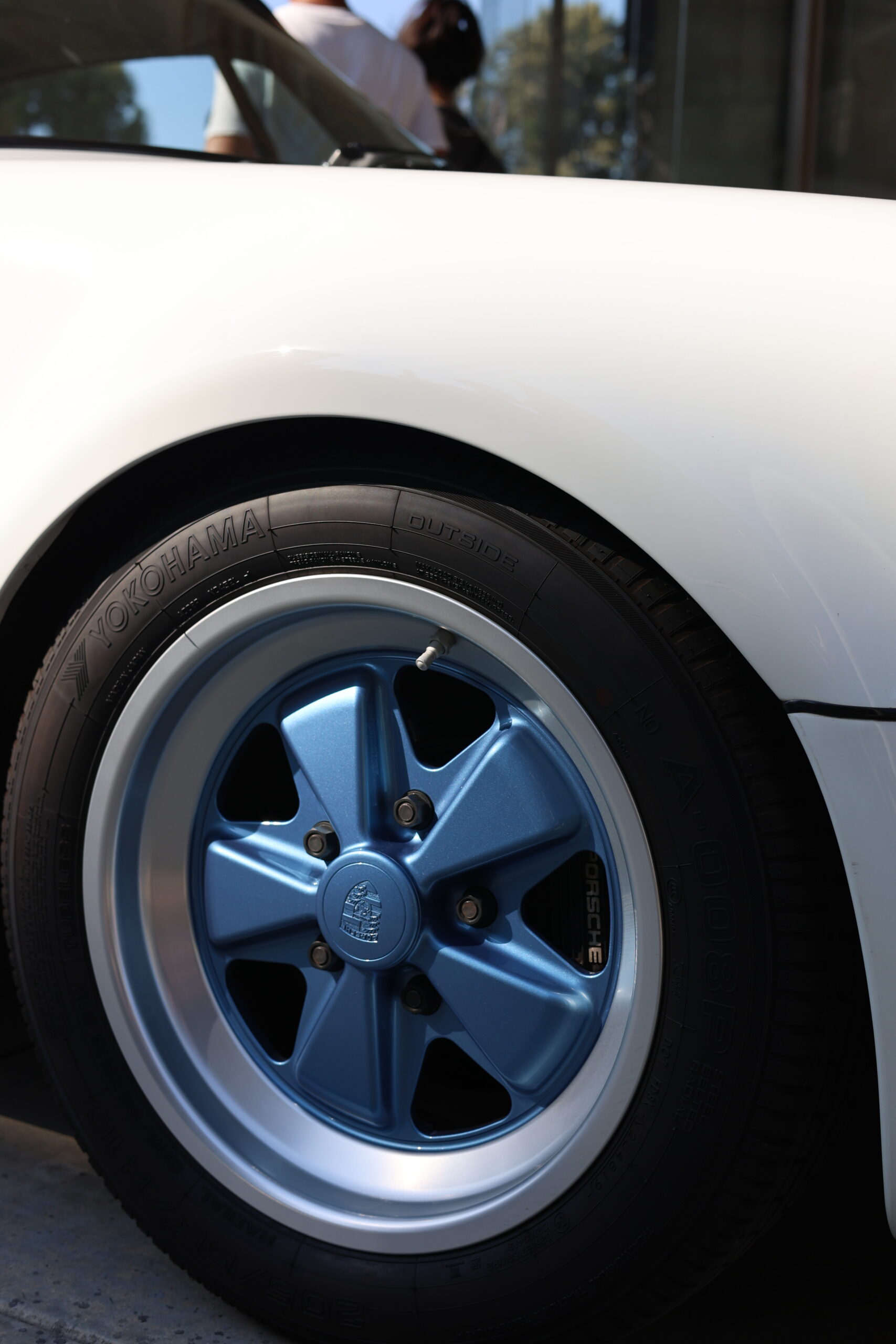 Fuchs wheel detail on an air-cooled Porsche 911 at Luftgekühlt 10